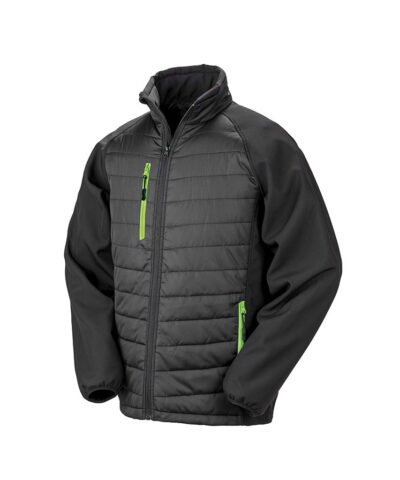 RS237 Result Genuine Recycled Black Compass Padded Jacket